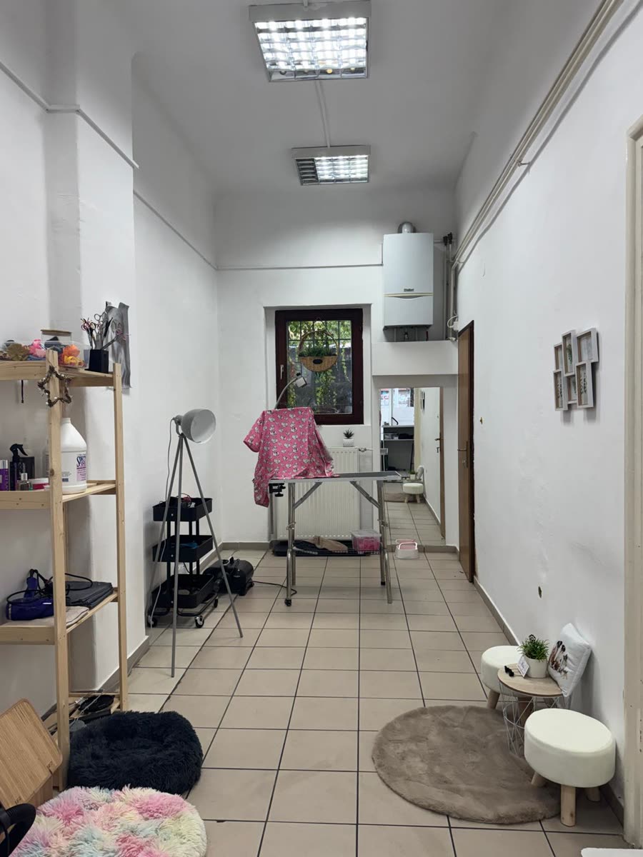 Prostor salona BALU sa stolom za njegu